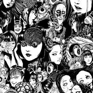 T-Shirt Tomie Junji Ito Uzumaki Horror Anime Manga Japanese Japan Guro Gore  Cult