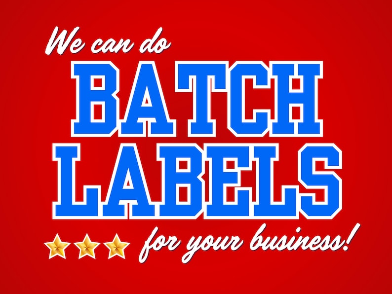Custom Batch Label Stickers – for Businesses or Personal Use | Any Size ...