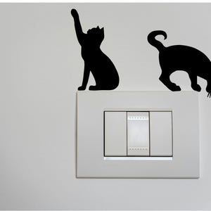 Black Cat Silhouette Sticker Pack | 7 piece (7 Unique Designs) | Decorative Cat Decals | Self-Adhesive
