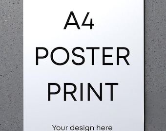 Impression personnalisée d'affiches A4 : finition mate ou brillante