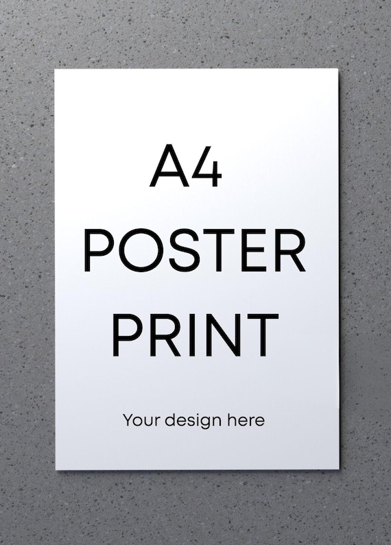 Custom A4 Poster Printing: Matte or Glossy Finish
