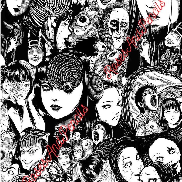 Digital Art Print Japanese Horror Art