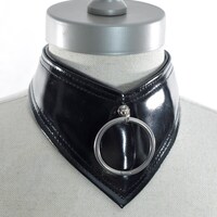 JPALM custom patent leather collar