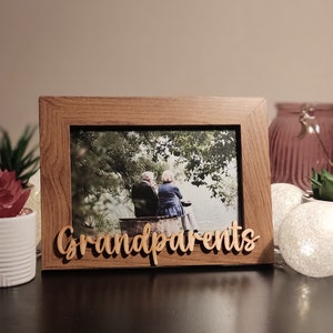 GRANDPARENTS Picture frame 6&#39;&#39;X4&#39;&#39;, 10X15cm Heartwarming Gift for Grandma and Grandpa - Custom Family Keepsake