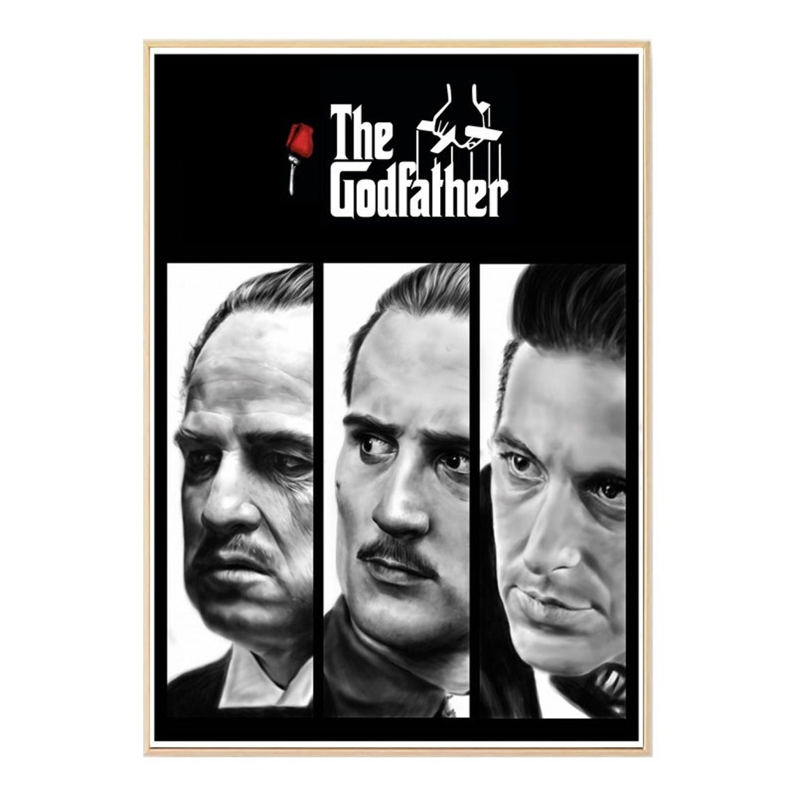 The Godfather Canvas Poster Home Decor No Frame Etsy