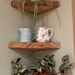 Rustic Set Of 3 Corner shelf Scaffold Chunky Shelf x 3 