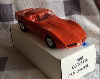 red corvette toy car