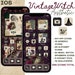 iOS Vintage Witch Aesthetic iPhone Pack, 309 App Icons, 5 Widget Pics, 12 Wallpapers; PLUS 5 FREE custom icons 