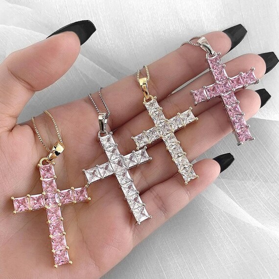 Swarovski Crystal Cross Necklace High 
