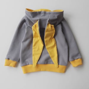 Choose ANY COLOR! Hoodie Bunny with Ears, Jumper Rabbit with ears, Animal hoodie toddler, Solid color hoodie child 2 3 4 5 6 7 1 years
