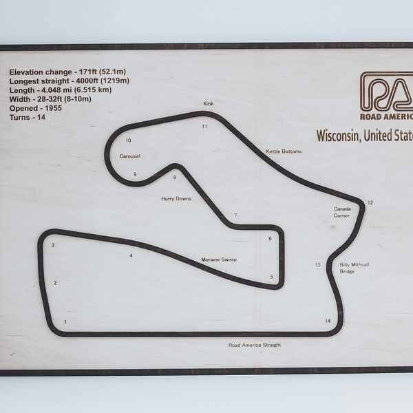 Road America Track Signs - Etsy UK