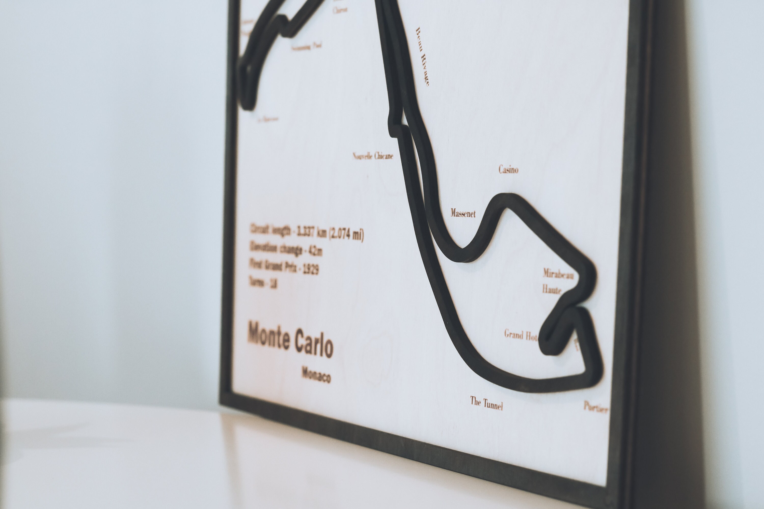 Circuit de F1 de Monaco Circuit de Monaco piste de F1 | Etsy