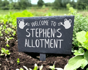 Personalised Engraved Garden Sign - Handmade in Yorkshire - 3 Size Options: Medium, Large, Extra Large