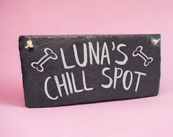 Engraved Slate Pet Sign: Custom Pet Memorial Plaque