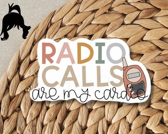 Radio Calls Are My Cardio Sticker | Teacher Laptop Decal