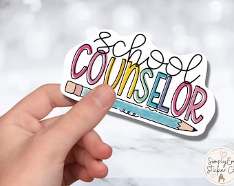 School Counselor Sticker | Waterproof Vinyl Teacher Gift