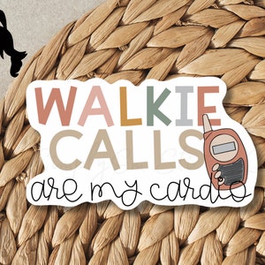 Walkie Radio Calls Cardio Sticker | Teacher Sticker | Principal Sticker | Educator | Laptop Sticker | Water Bottle Sticker | Teacher Gift