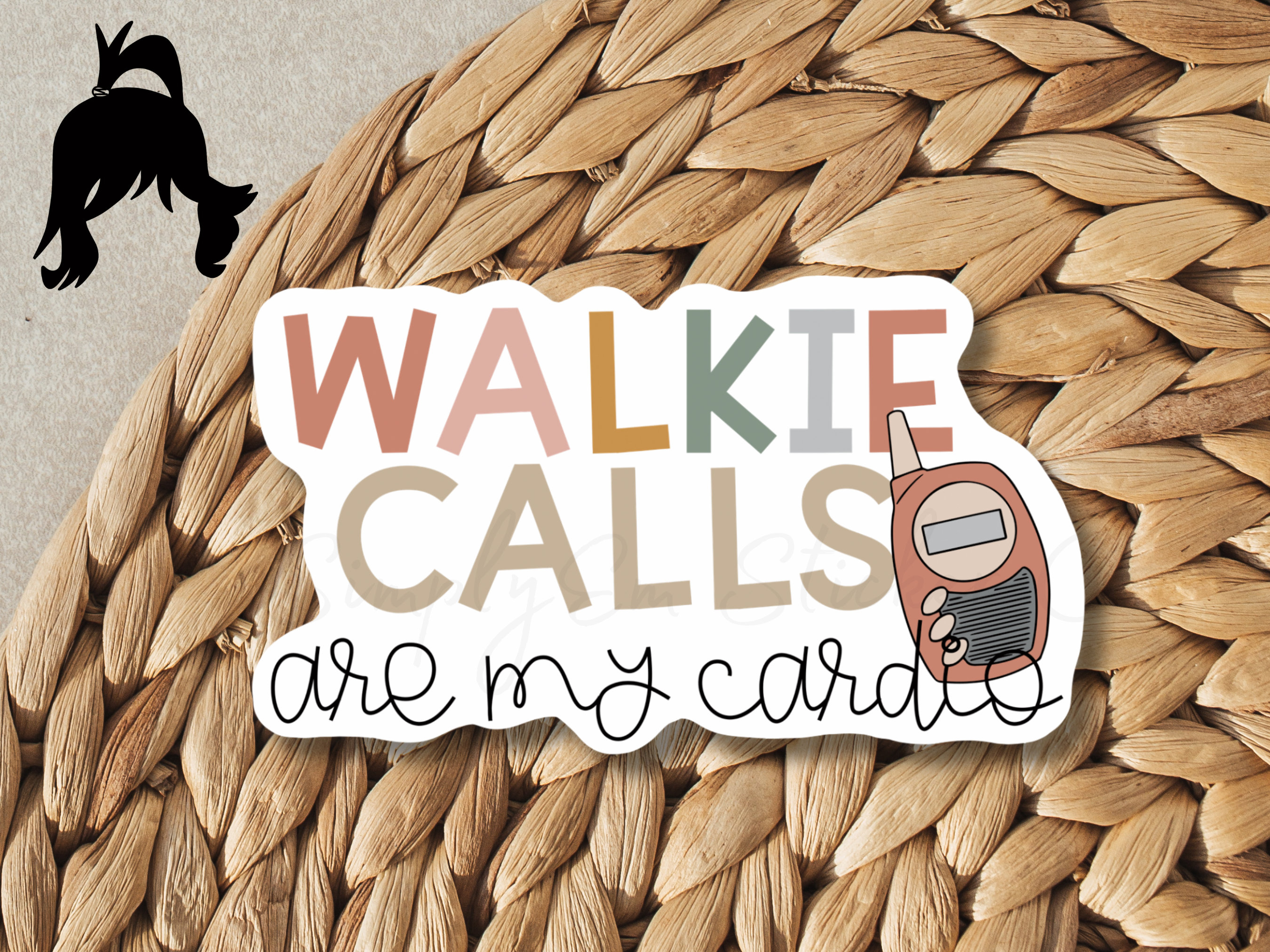 Walkie Radio Calls Cardio Sticker | Teacher Sticker | Principal Sticker | Educator | Laptop Sticker | Water Bottle Sticker | Teacher Gift