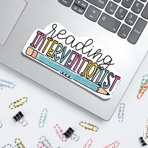 BRIGHT Reading Interventionist Sticker | Teacher Sticker | Educator | Laptop Sticker | Tumbler Sticker | Water Bottle Sticker | Teacher Gift