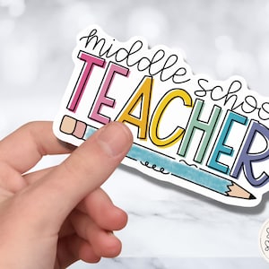 BRIGHT Middle School Teacher Sticker | Teacher Sticker | Laptop Sticker | Tumbler Sticker | Water Bottle Sticker | Teacher Gift