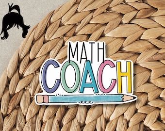 Math Coach Sticker | Teacher Sticker | Academic | Laptop Sticker | Tumbler Sticker | Water Bottle Sticker | Teacher Gift