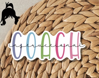 Instructional Coach Rainbow Sticker | Waterproof Vinyl Teacher Gift