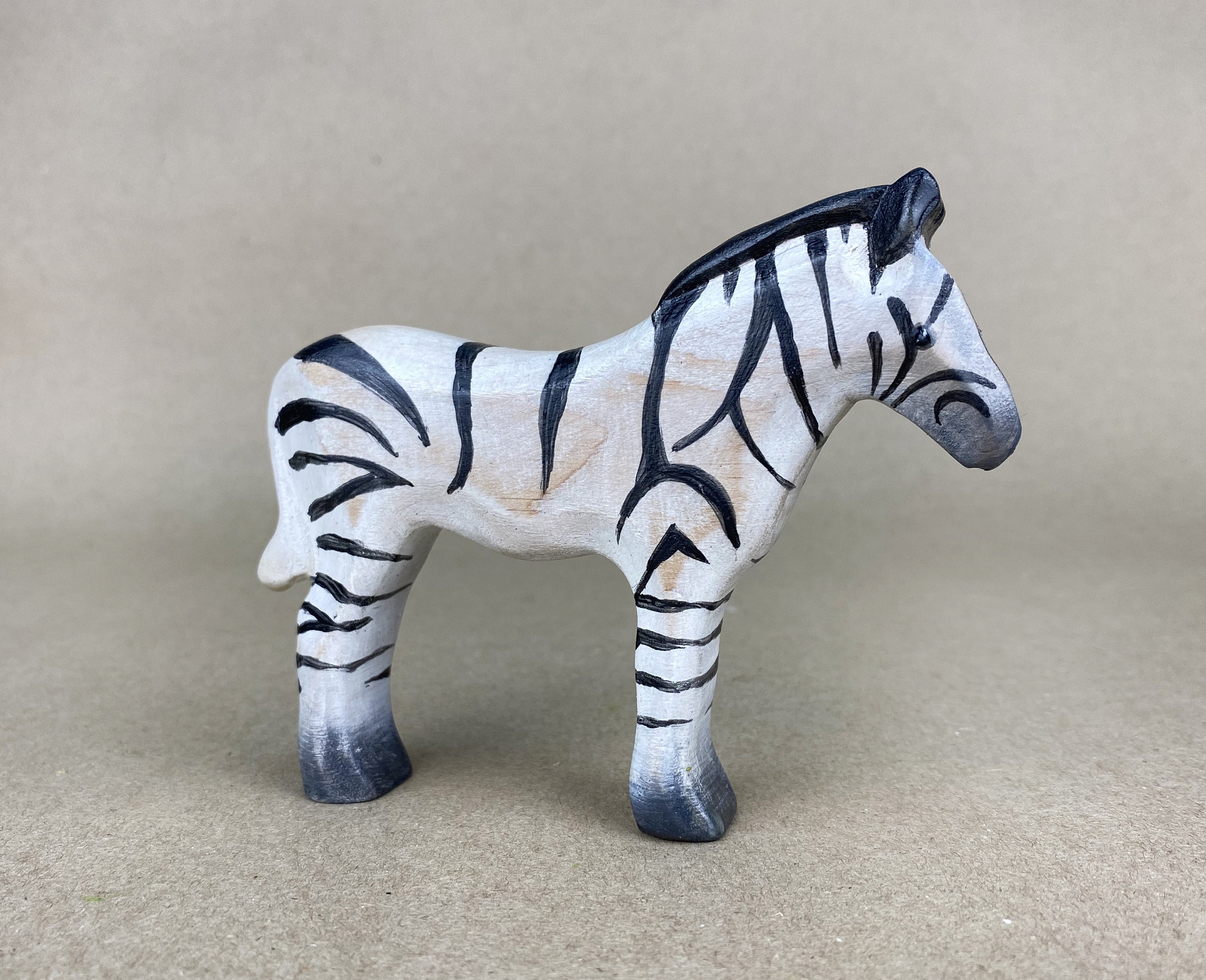Wooden Zebra Figurine-Zebra Toy-African Animals-Safari | Etsy