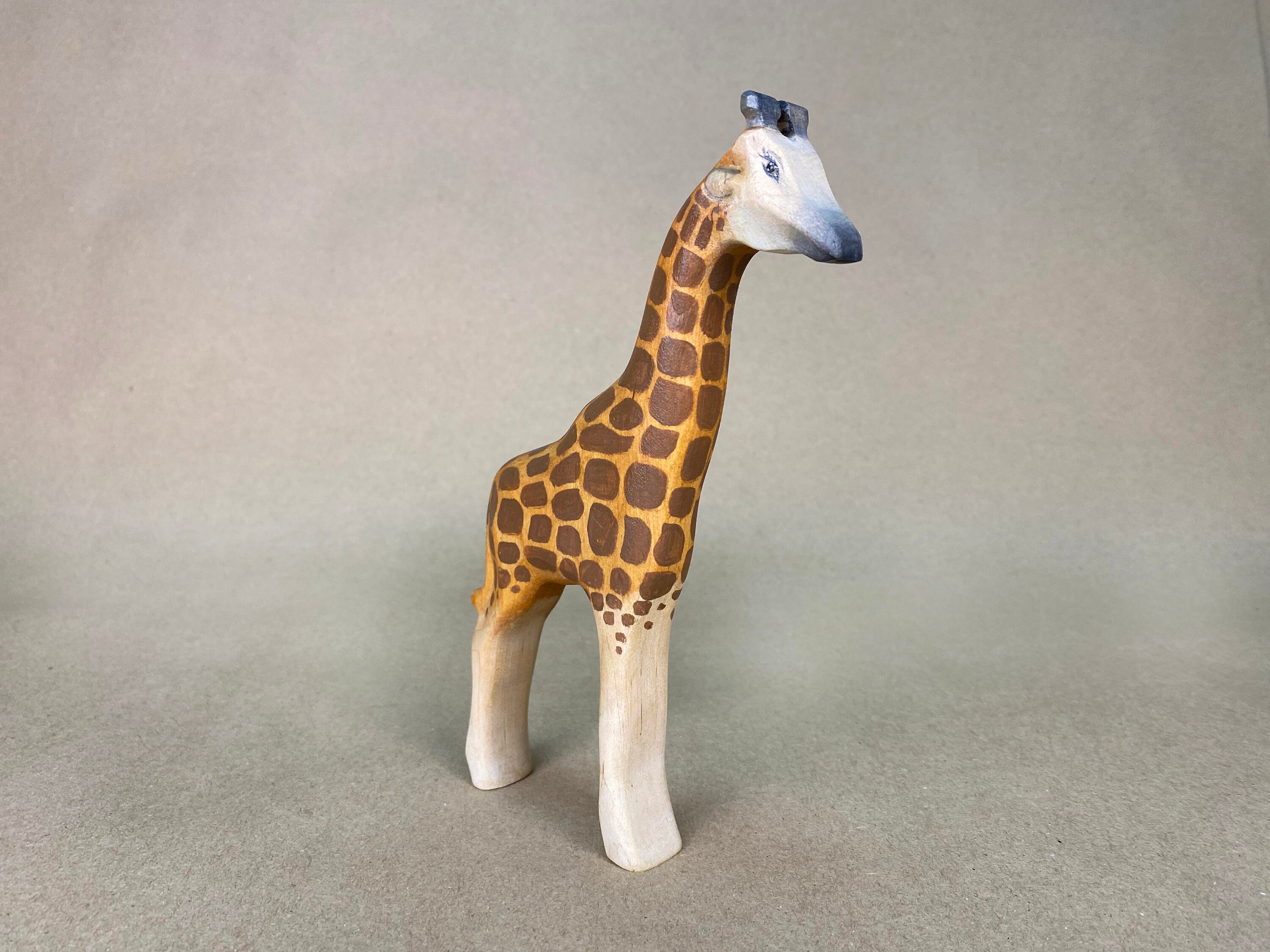 Giraffe ToyAfrican Giraffe FigurineSafari animalsWooden Etsy