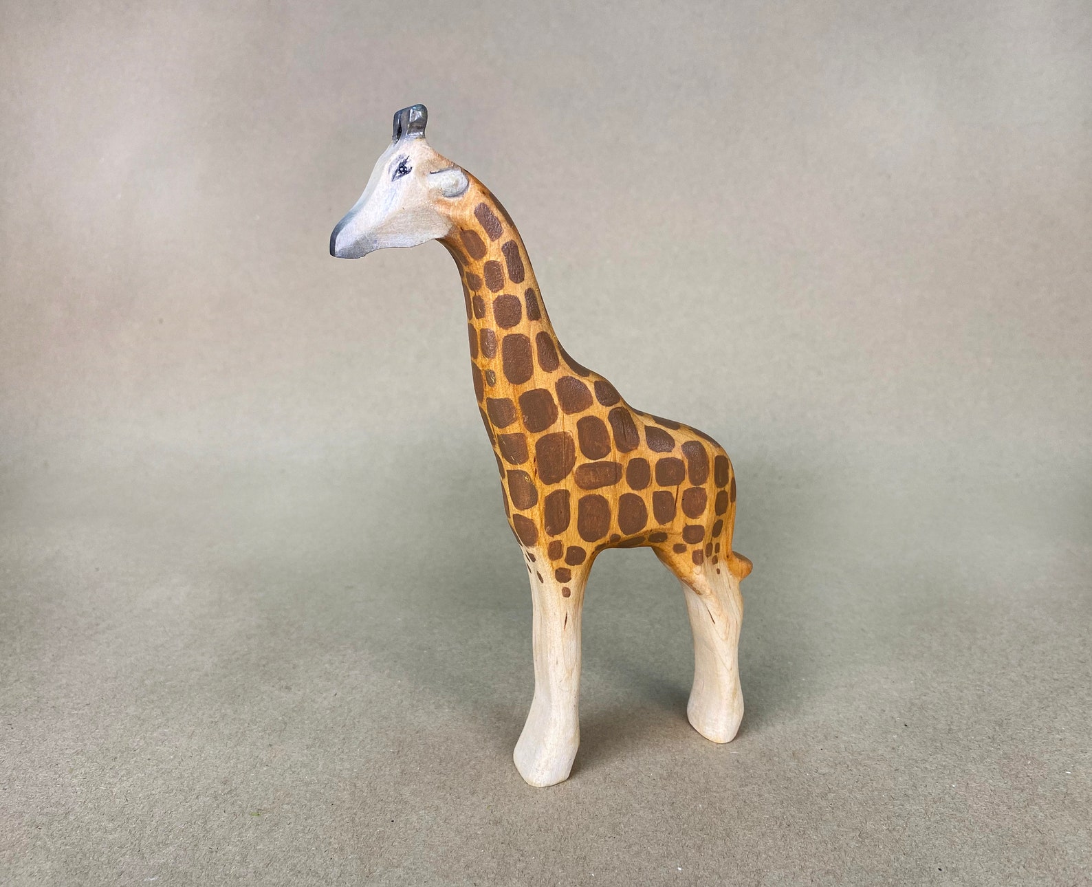 Giraffe ToyAfrican Giraffe FigurineSafari animalsWooden Etsy