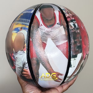 Custom Personalized Basketball With Photo Image Wrap