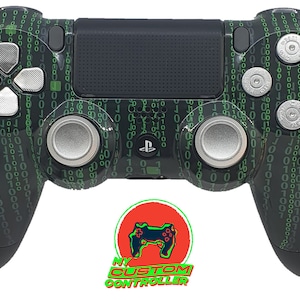 Sony Dualshockv2 controller - Custom Matrix shell and silver bullet buttons