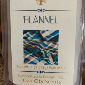 Flannel Scented Wax Melts, Fall Scented Wax Melts, Bergamot Scented Wax Melt, Flannel Scented Gift, Wax Melt Gifts