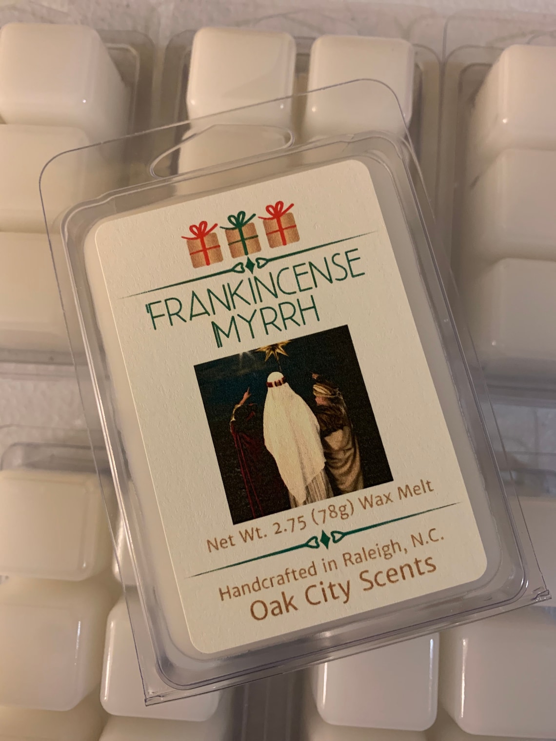 Frankincense and Myrrh, Holiday, Wax Melt, Scented Cubes, Soy Blend