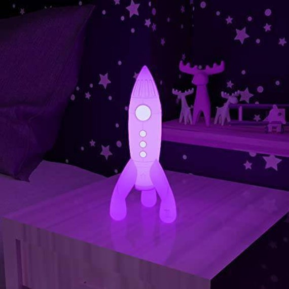 Veilleuse Fusée Lunaire Tintin Pour Enfant