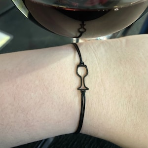 BY EVKA BRACELET - WINE BRACELET - BLACK WINE BRACELET - WINE GIFT - STRING BRACELET