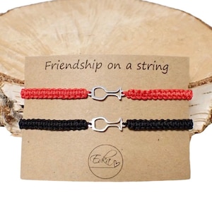 DOS PULSERAS DE VINO / tarjeta de regalo personalizada / novia en equipo / copa de vino / vino juntos / set para dos / despedida de soltera