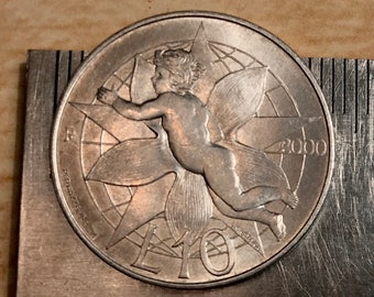 Love 10 Lire San Marino Authentic Coin Money for Jewelry and Craft Making