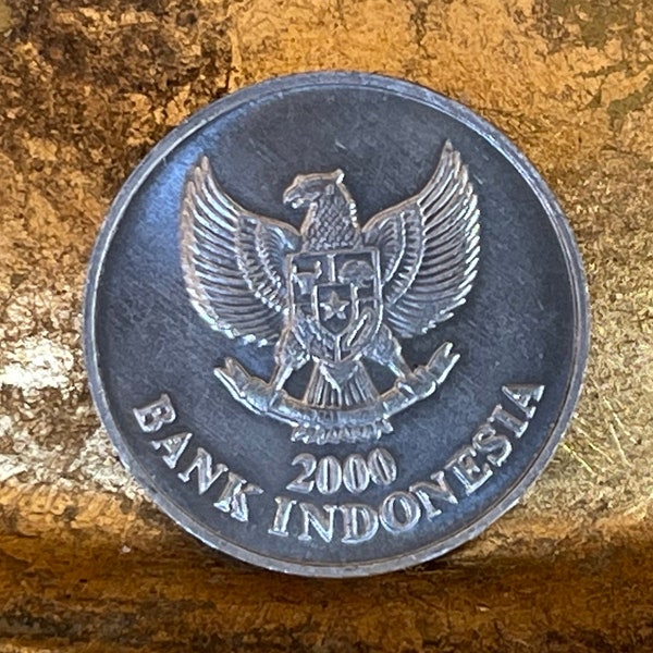 Garuda & Cockatoo Indonesian Authentic Coin Money Rupiah for Jewelry and Craft Making