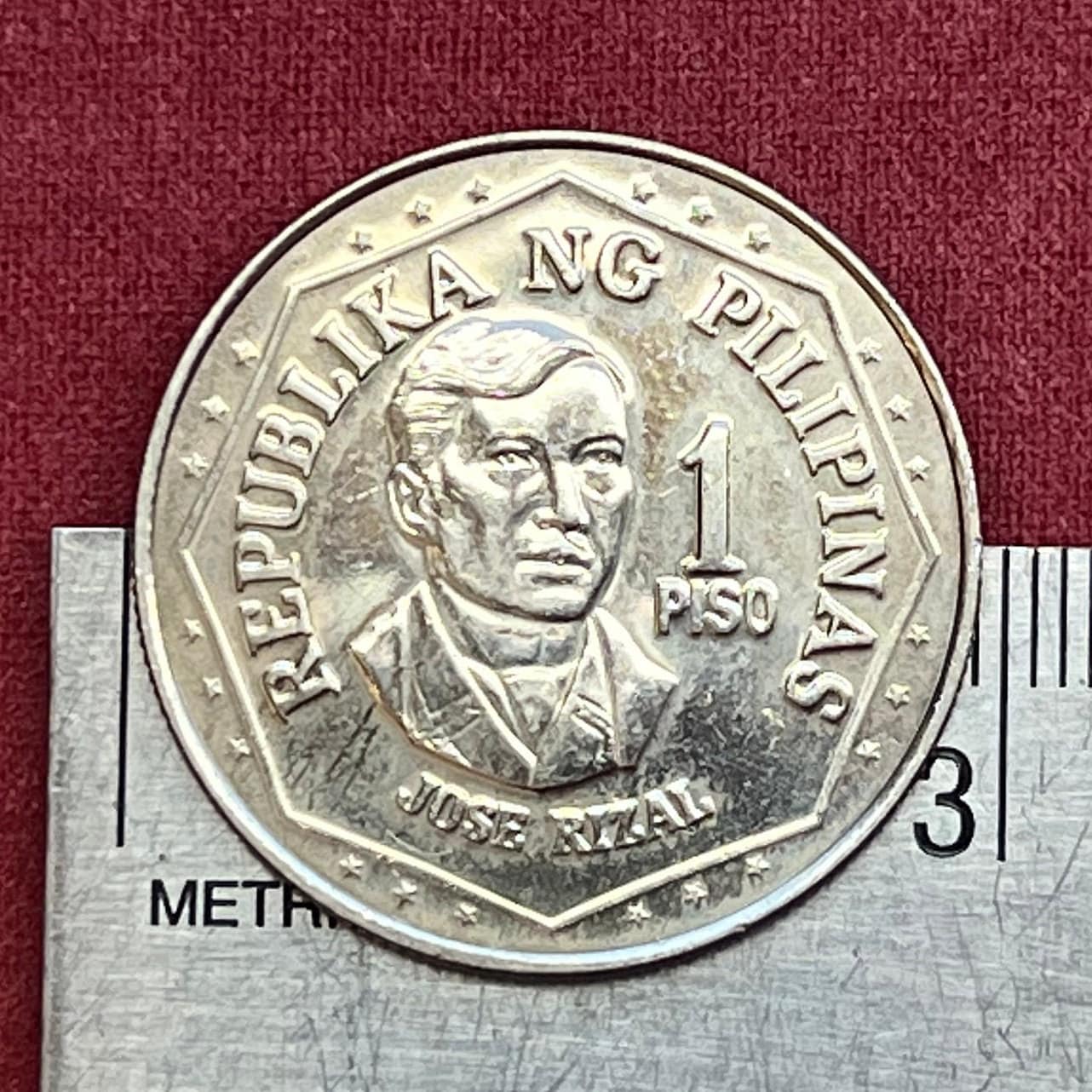 ホセ・リサール1ペソ硬貨：フィリピンの本物の宝飾品用通貨 - Etsy 日本