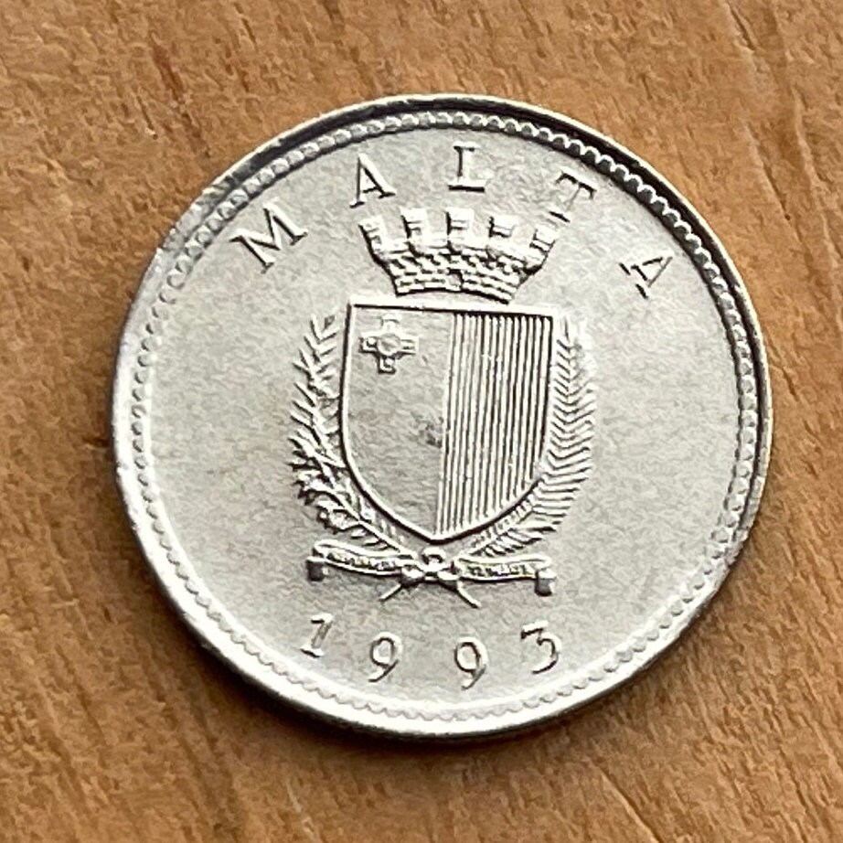 オリーブの枝マルタコイン：ジュエリー用の2セントの本物のお金 - Etsy 日本