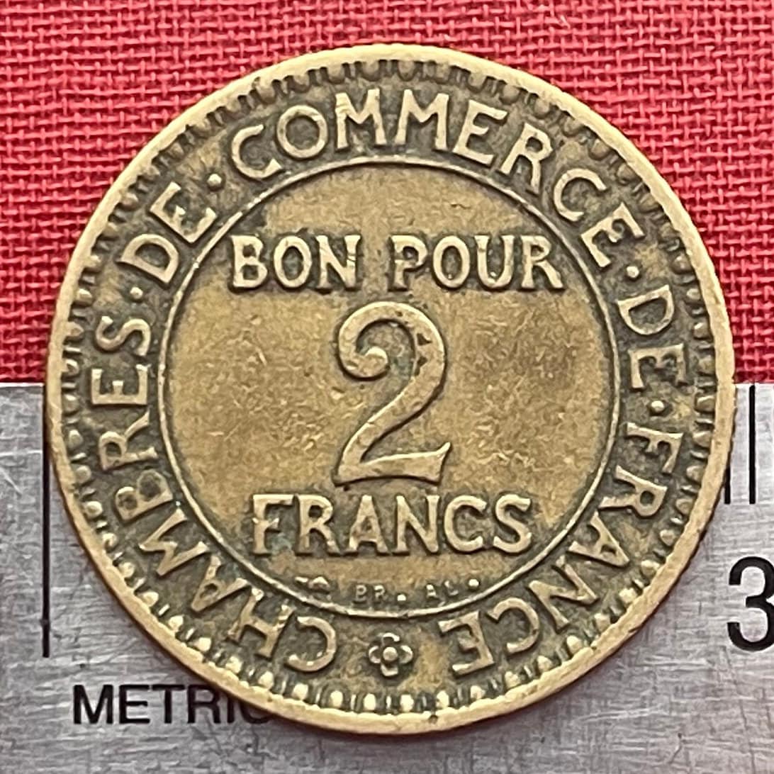 Pièce Commerce Industrie 1922 Bon Pour 2 Franc Valeur Mercure Large Dieu du Commerce et de lIndustrie & Liberté - Etsy Canada