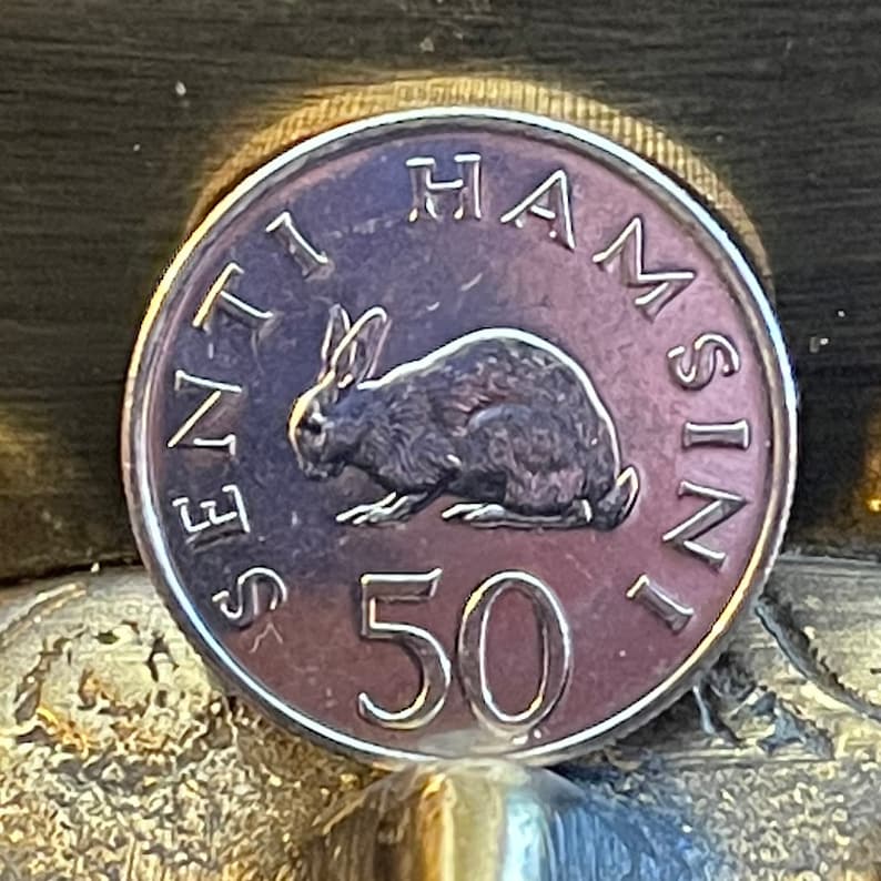 Bunyoro Rabbit & President Mwinyi Tanzania 50 Senti Authentic - Etsy