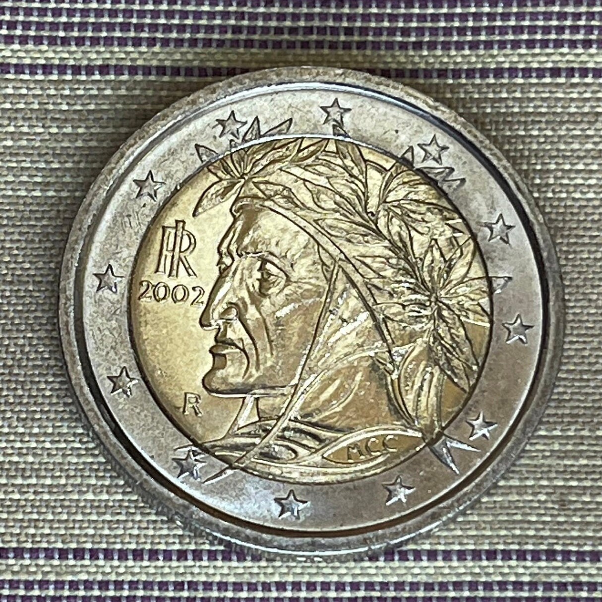 Pièce De 2 Euros Dante Alighieri 2002 Valeur Poète Dante Alighieri 2 Euro Italie Pièce de monnaie - Etsy France