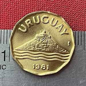Uruguay 20 Centésimos Münze: Festung Montevideo, Zwölfeckig