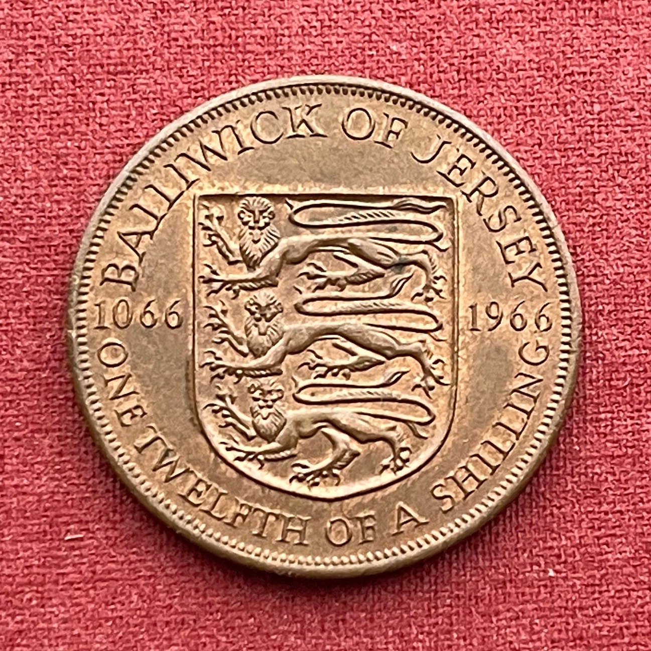 1966年発行 ジャージー島 記念硬貨 5シリング硬貨 コイン 【公式通販】