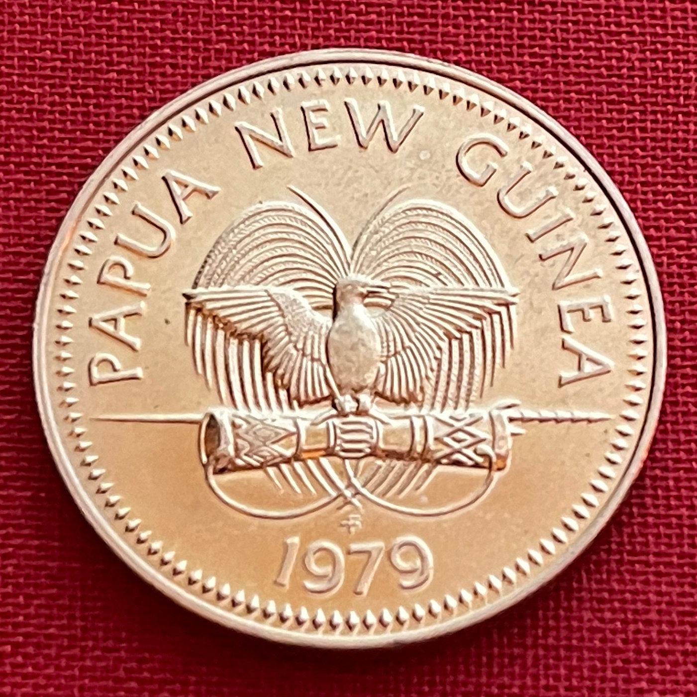 Papua New Guinea 20 Toea Coin: Bird of Paradise & Cassowary - Etsy
