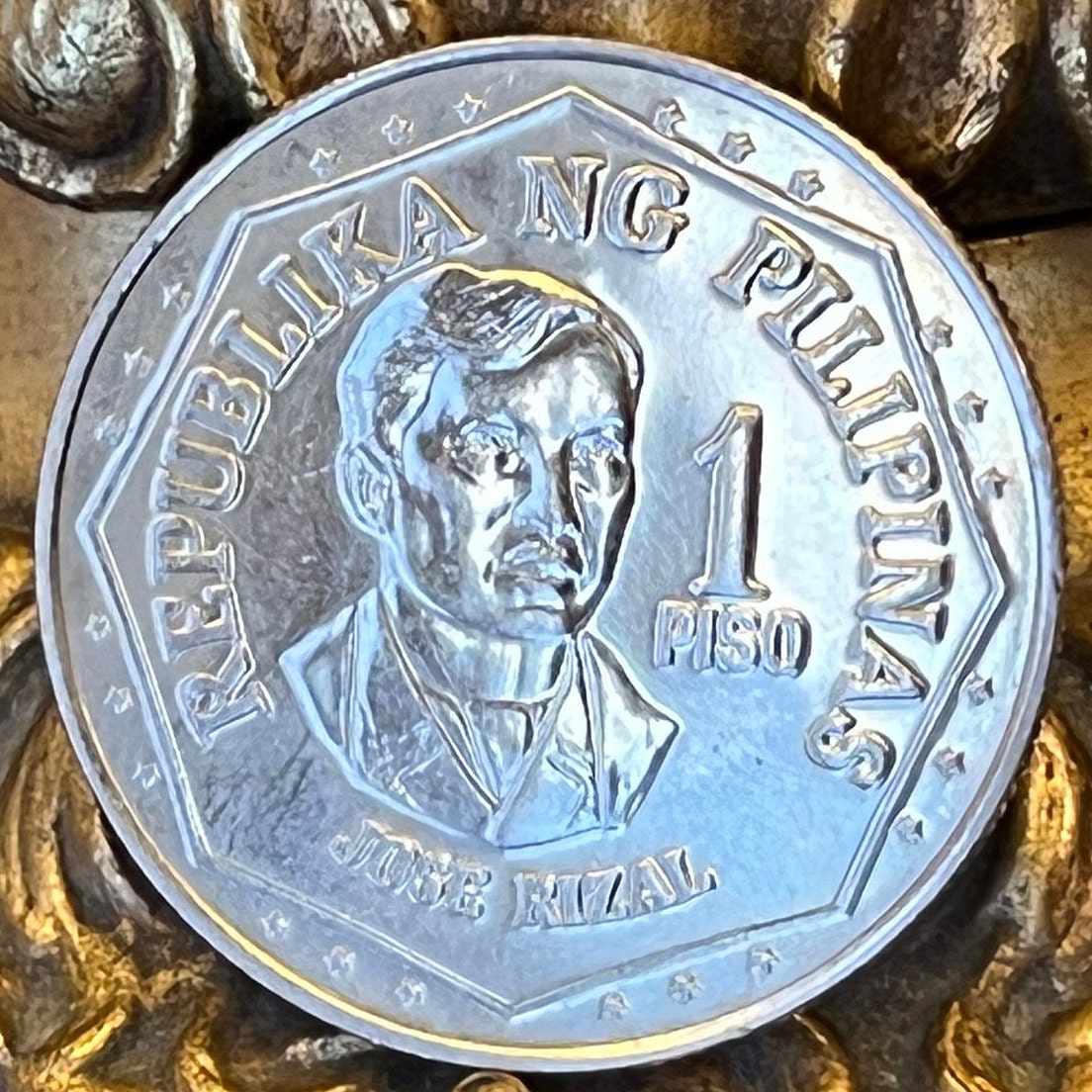 ホセ・リサール1ペソ硬貨：フィリピンの本物の宝飾品用通貨 - Etsy 日本