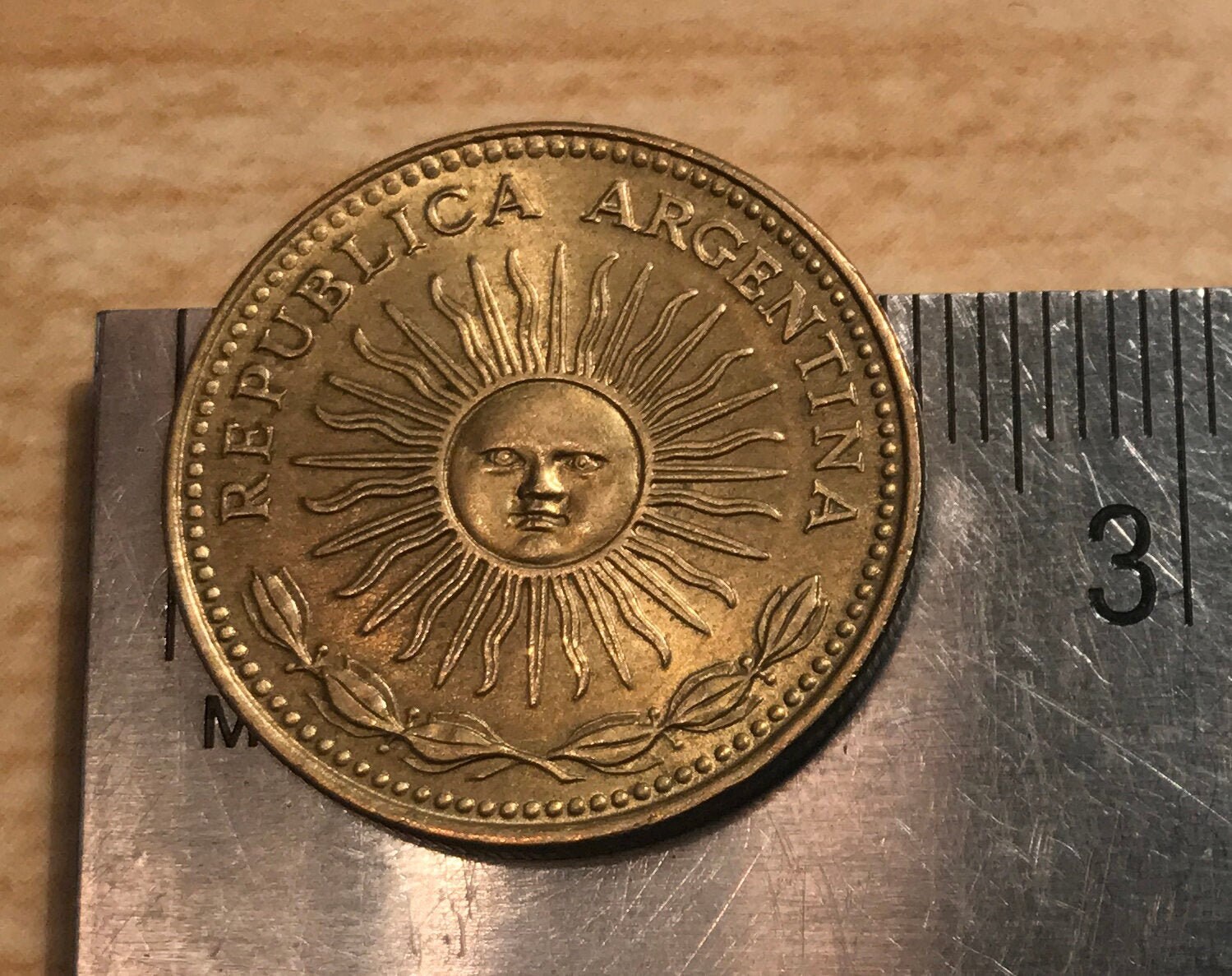 5月の日曜日 アルゼンチン 本物のペソ硬貨 ジュエリーや工芸品