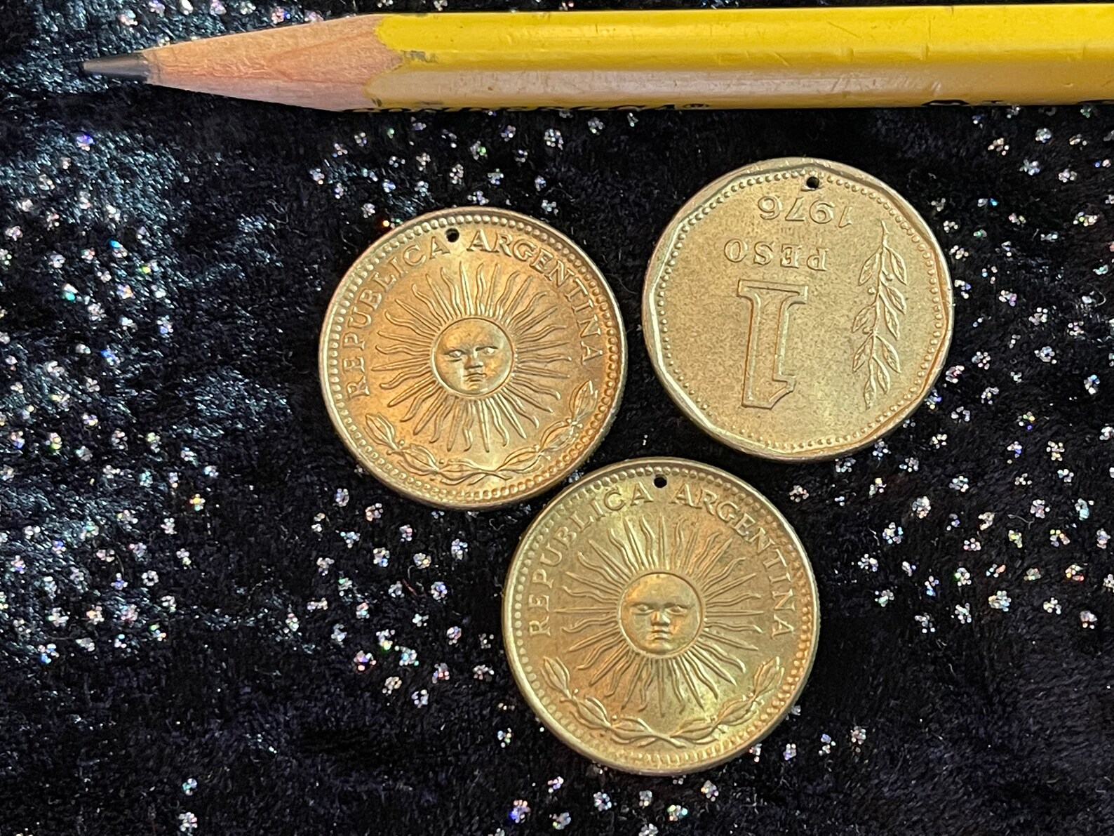 Drilling service 4 holes in coins for 4.00 applies to our Etsy