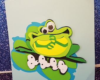 Maniacs- Learn through Play Life Cycle of a frog Peek through book (SVG) cut files